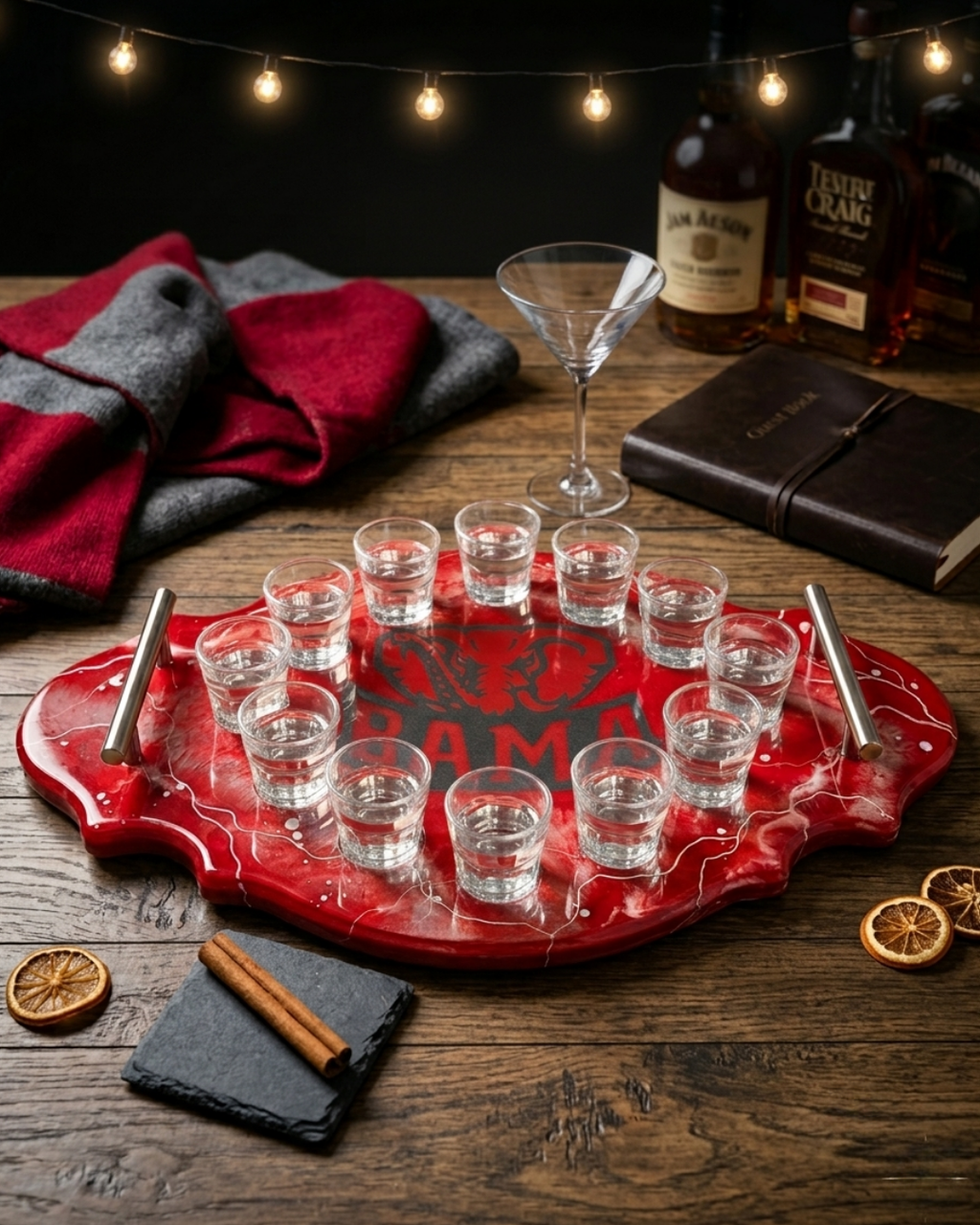 Bama Shot Glass Tray