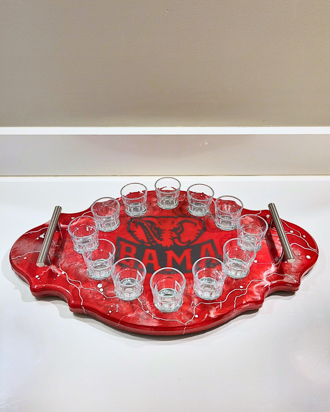 Bama Shot Glass Tray