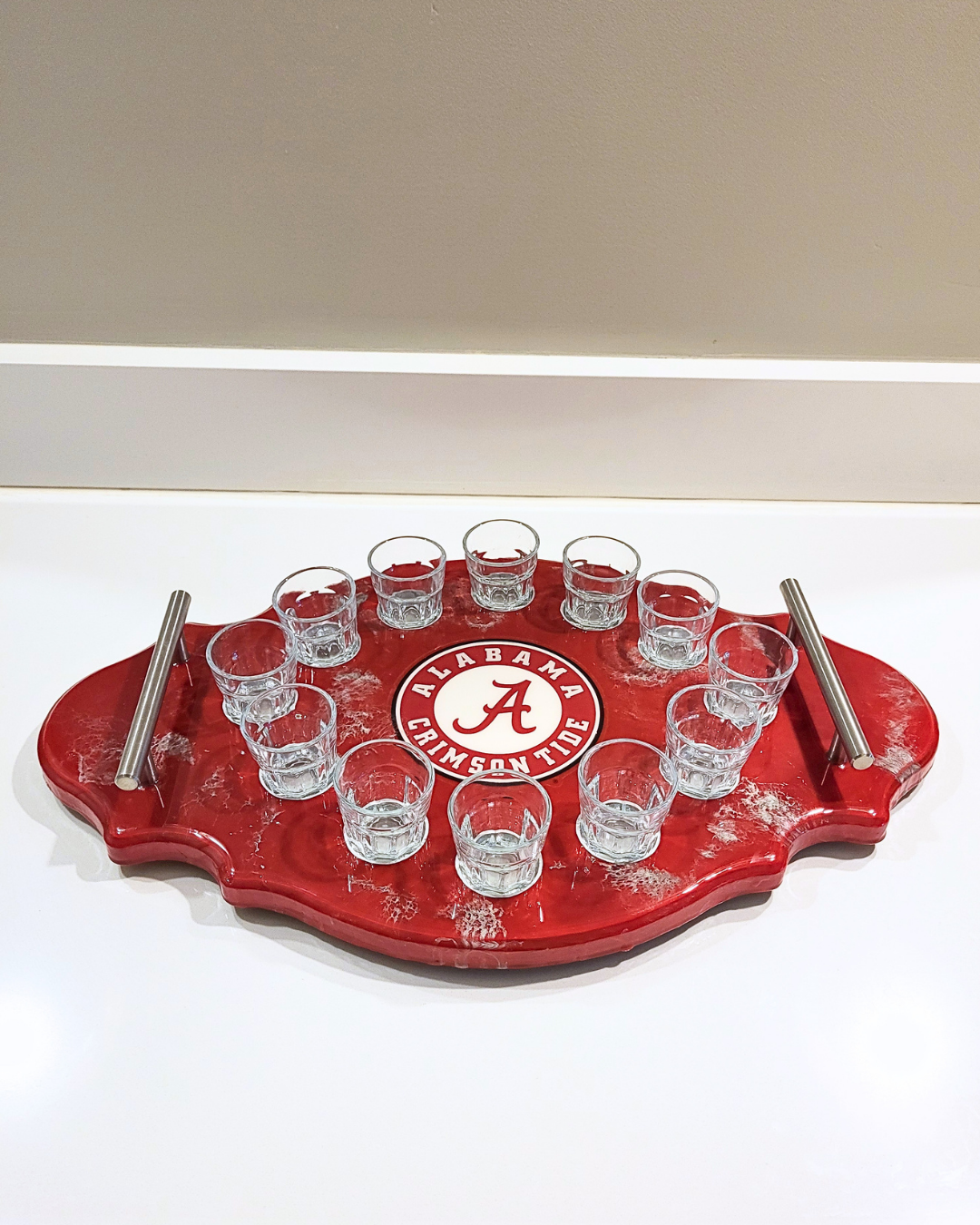 Crimson Legacy Shot Glass Tray