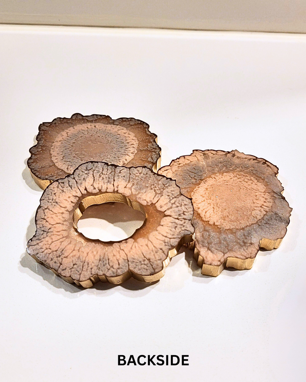 Aura Gold Agate Coasters