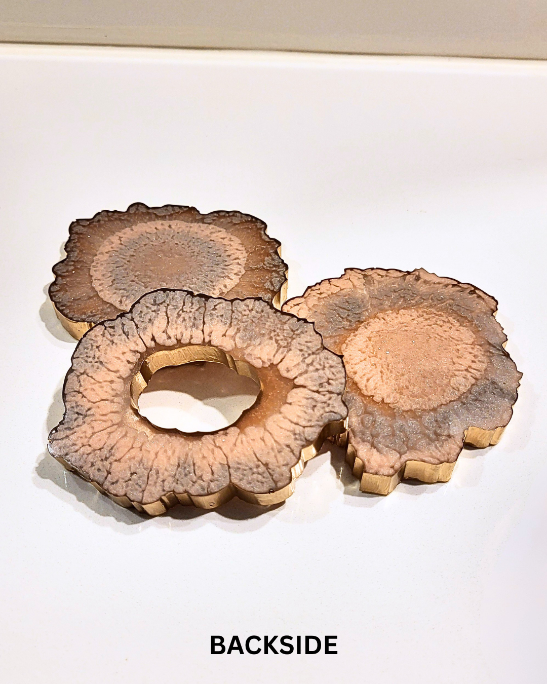 Aura Gold Agate Coasters