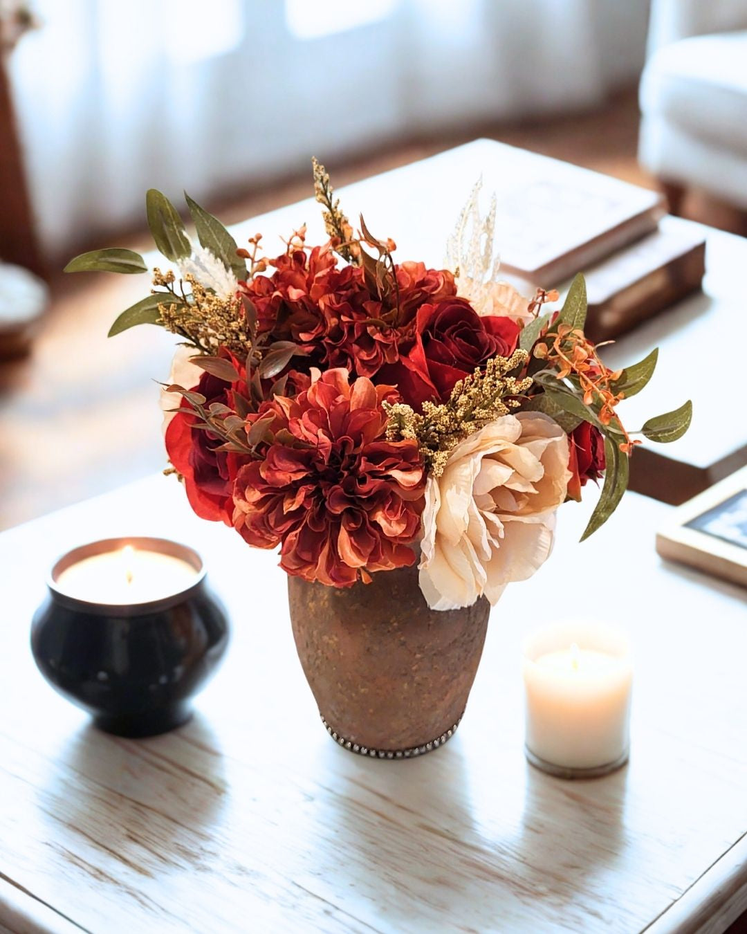 Boho Chic Artificial Floral Arrangement