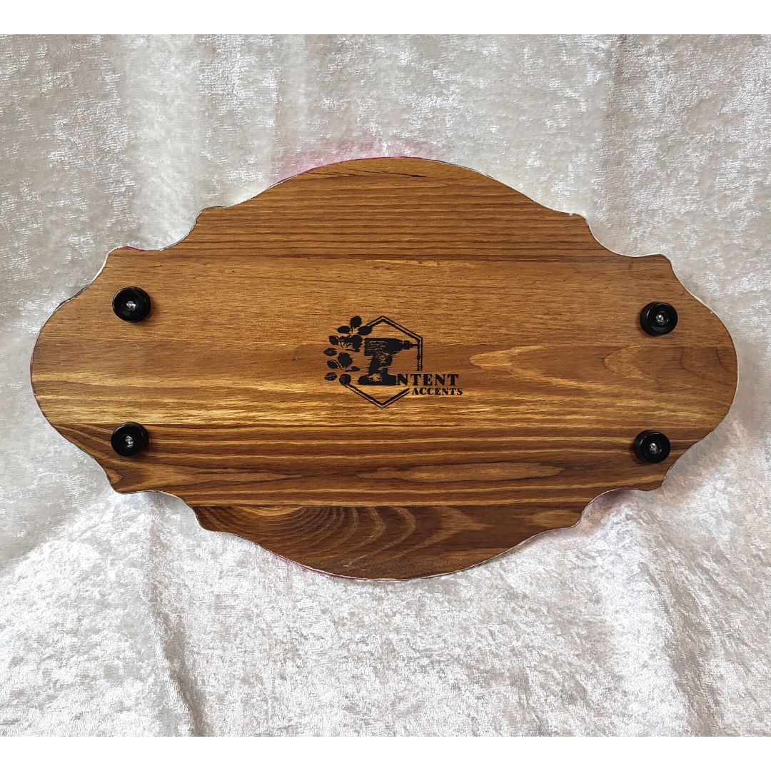 Fuchsia Resin Decorative Tray