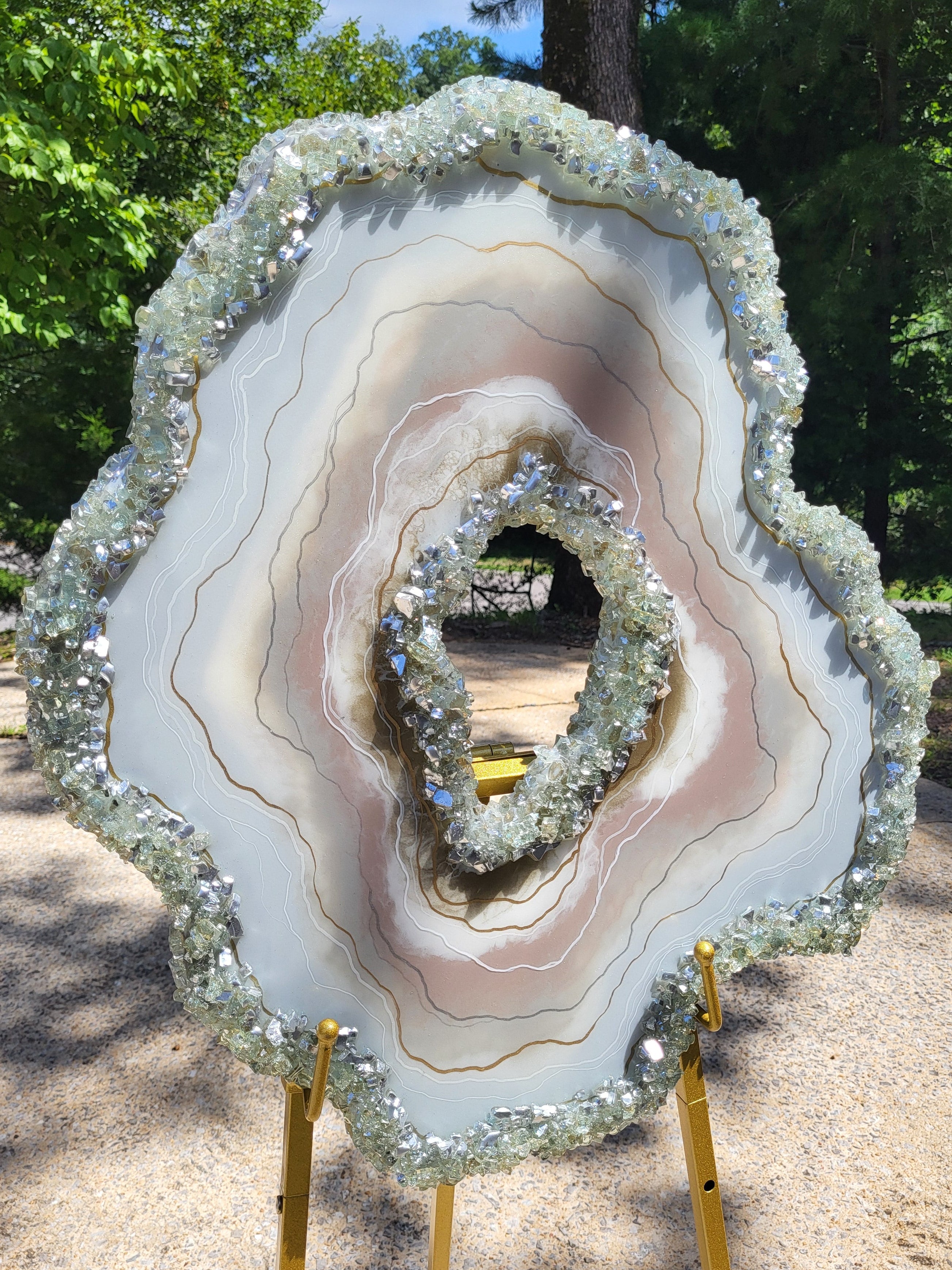 Halo In Alabaster Wall Art