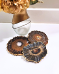 Obsidian & Bronze Solstice Coaster Set