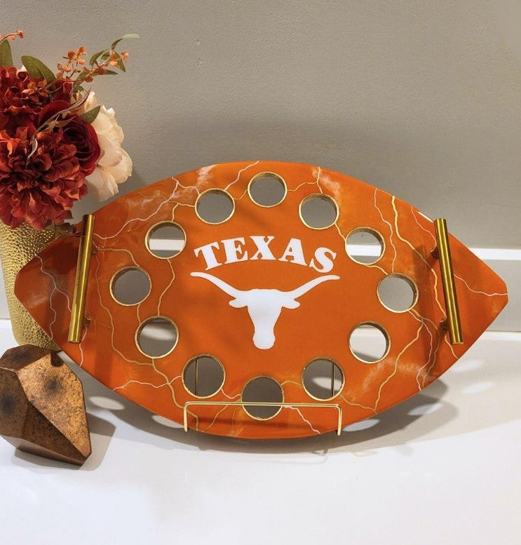 Texas Longhorns Shot Glass Tray 12-Slot
