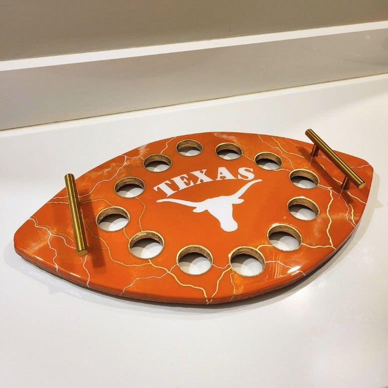 Texas Longhorns Shot Glass Tray 12-Slot