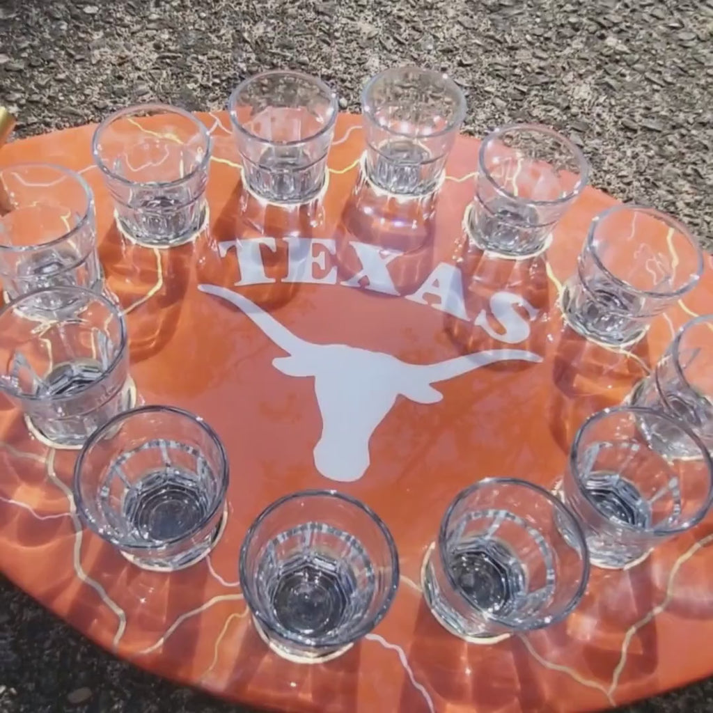 Texas Longhorns Shot Glass Tray 12-Slot