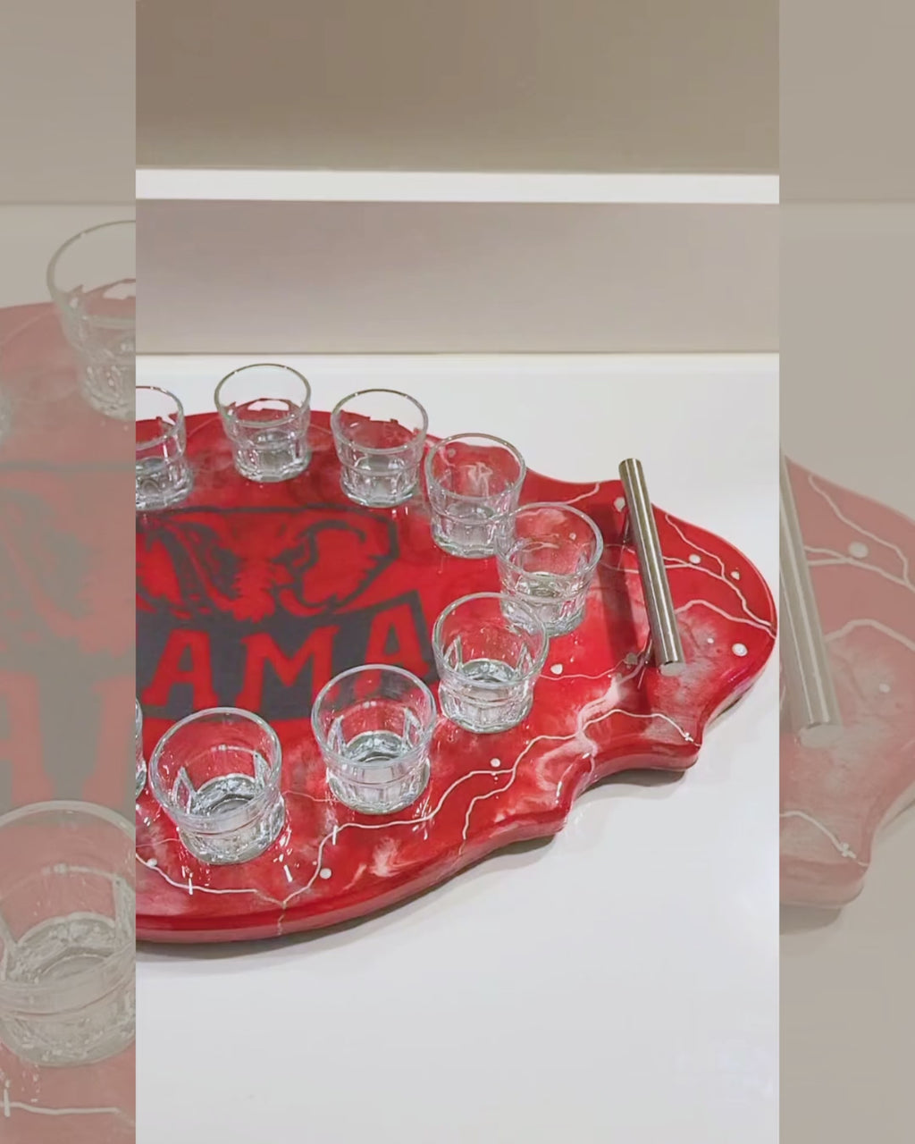 Bama Shot Glass Tray